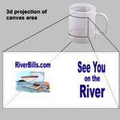 RiverBills Logo.. See You on the River coffee cup 